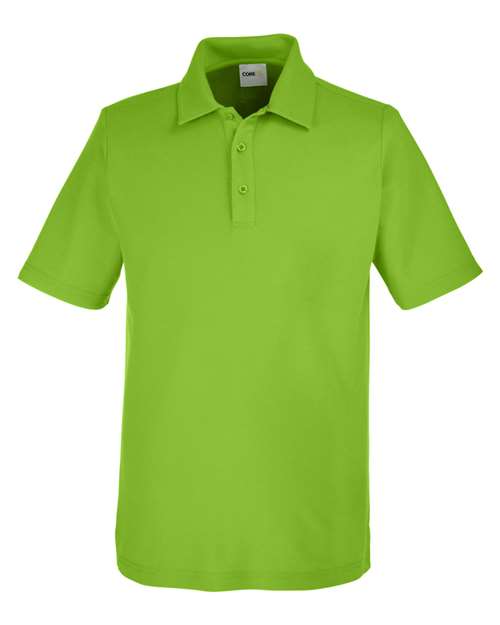 CORE365 CE112 Polo – Acid Green – Front