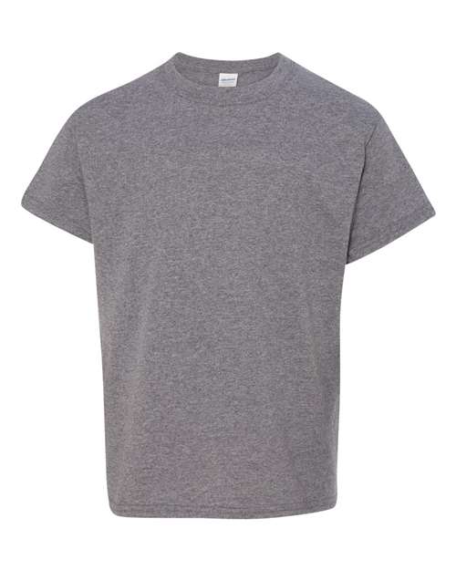 Gildan 5000B T-Shirt – Graphite Heather – Front
